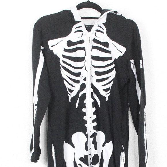 Tipsy Elves Skeleton Jumpsuit XL NWT - Picture 3 of 6